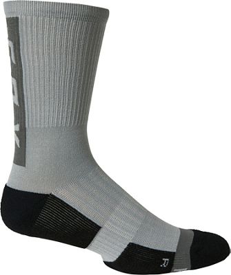 Fox Racing 8 Ranger Lunar Sock - Light Grey - S/M, Light Grey